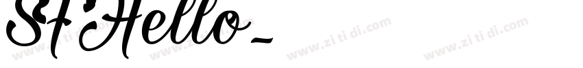 SF Hello字体转换